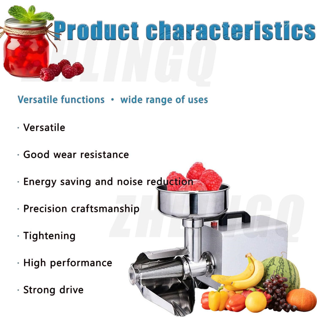 Commercial Electric Stainless Steel Tomato Strainer 150kg/h R4574