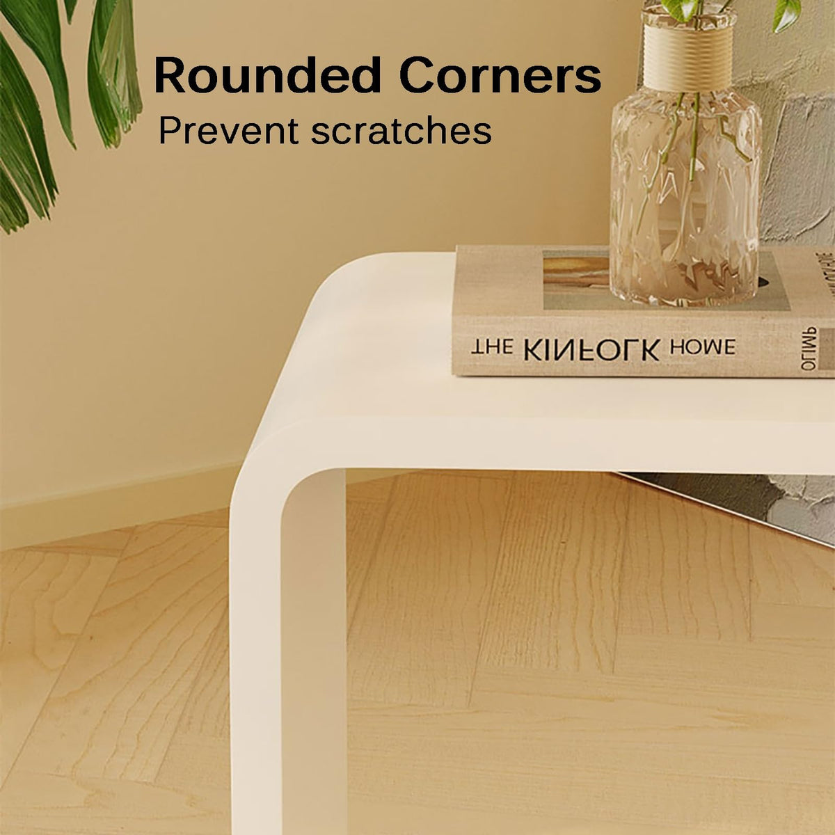 Acrylic U Shaped Side Table 30 x 30 x 55cm R3566