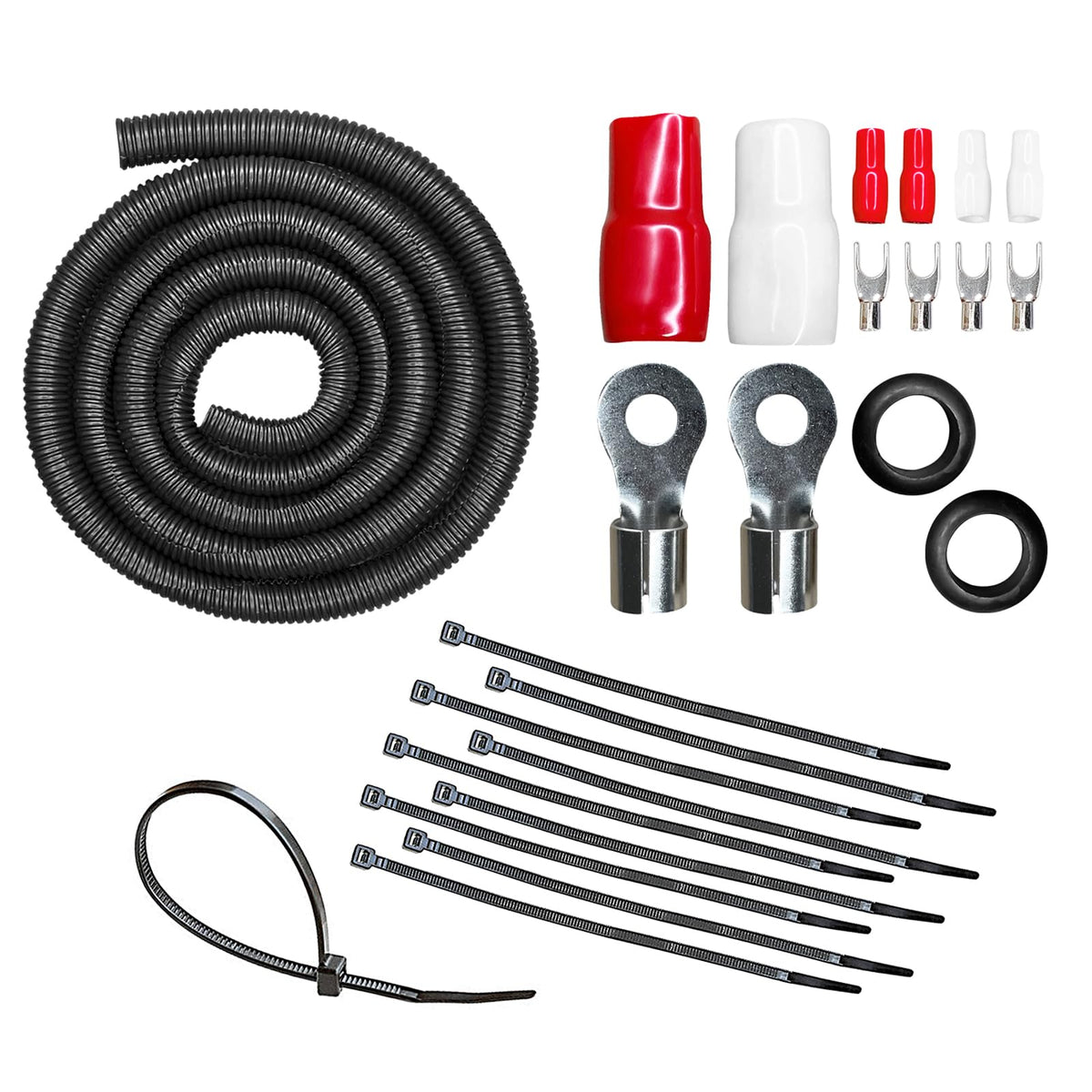 1/0 Gauge CCA Amp Wiring Install Kit B3568
