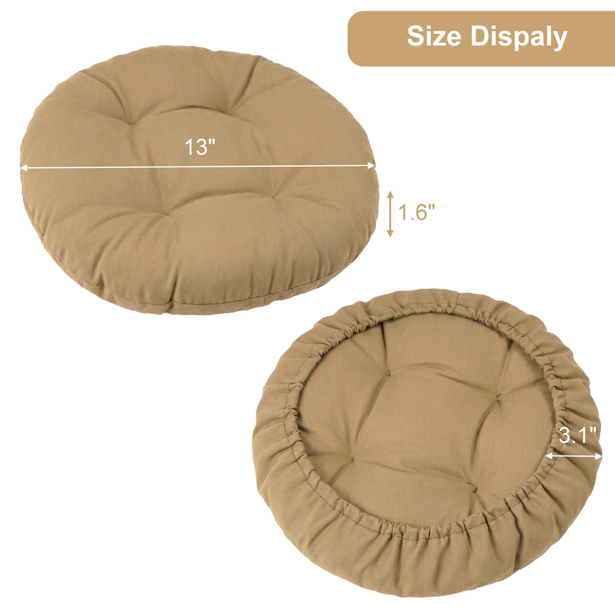 Folding Stool with 2 Pack Seat Cushion Y421