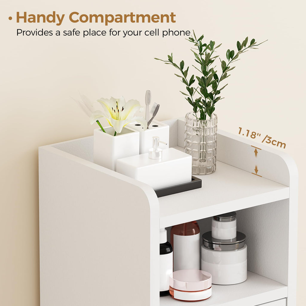 Small 2 Doors Narrow Bathroom Storage Cabinet N3121