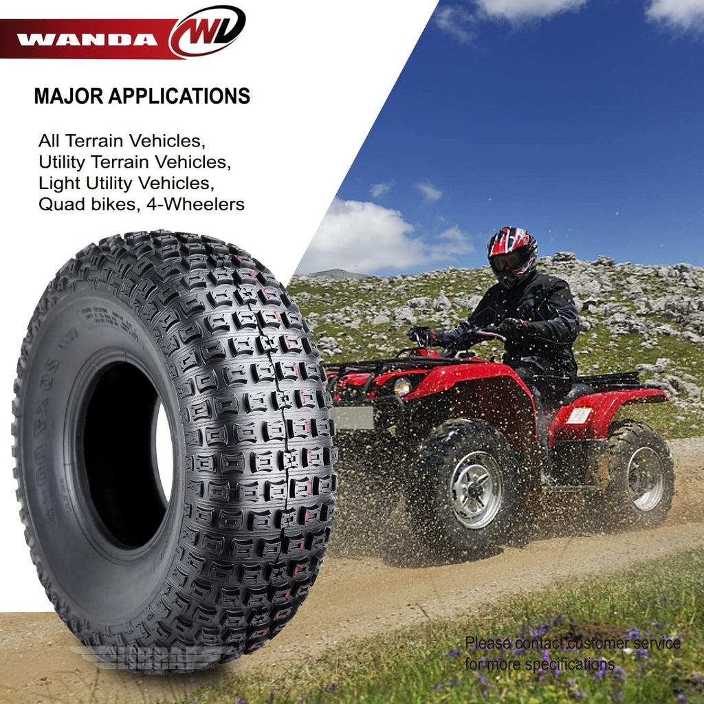 Set 2 ATV Tires 20x7-8 4PR W665341