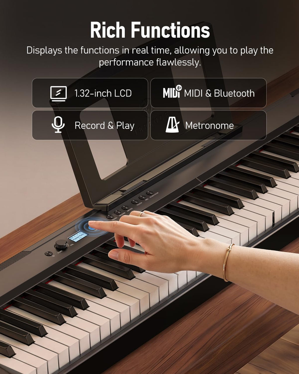 Folding 88-Key Weighted Digital Piano B9420