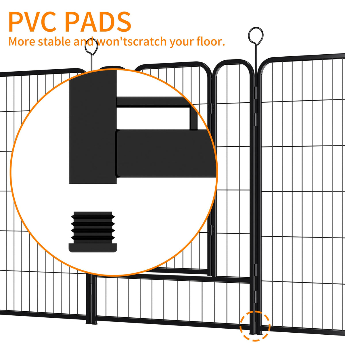 16-Panel Heavy-Duty Metal Dog Playpen Y66846
