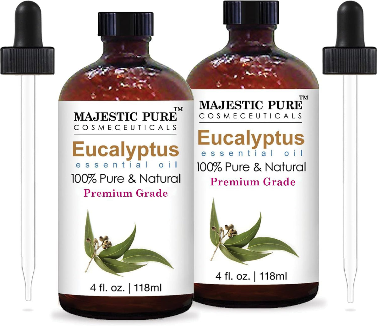 Peppermint and Eucalyptus Essential Oil 4 fl oz Pack of 2 I221866