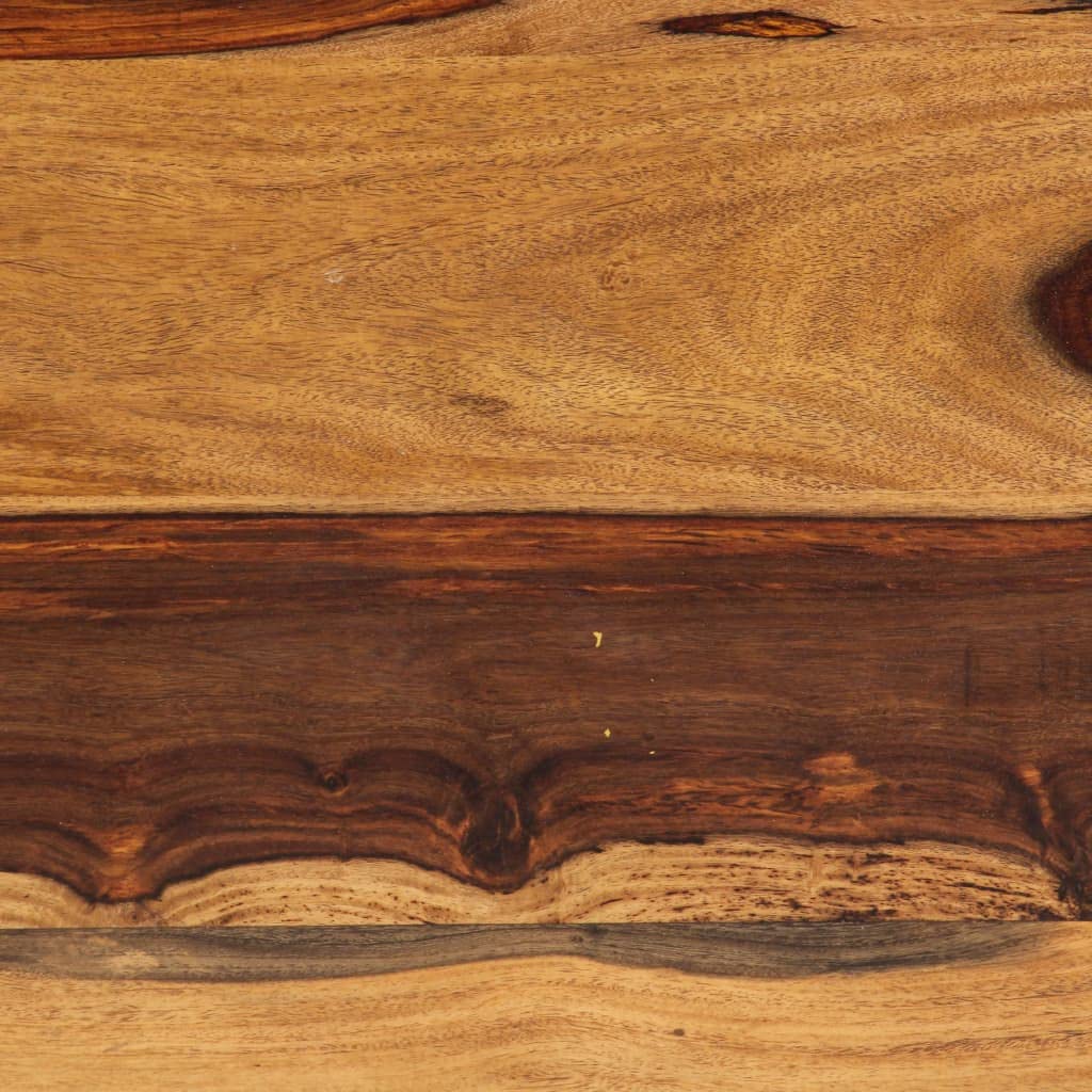 Farmhouse Coffee Table with Storage Cabinets Solid Sheesham Wood N4067