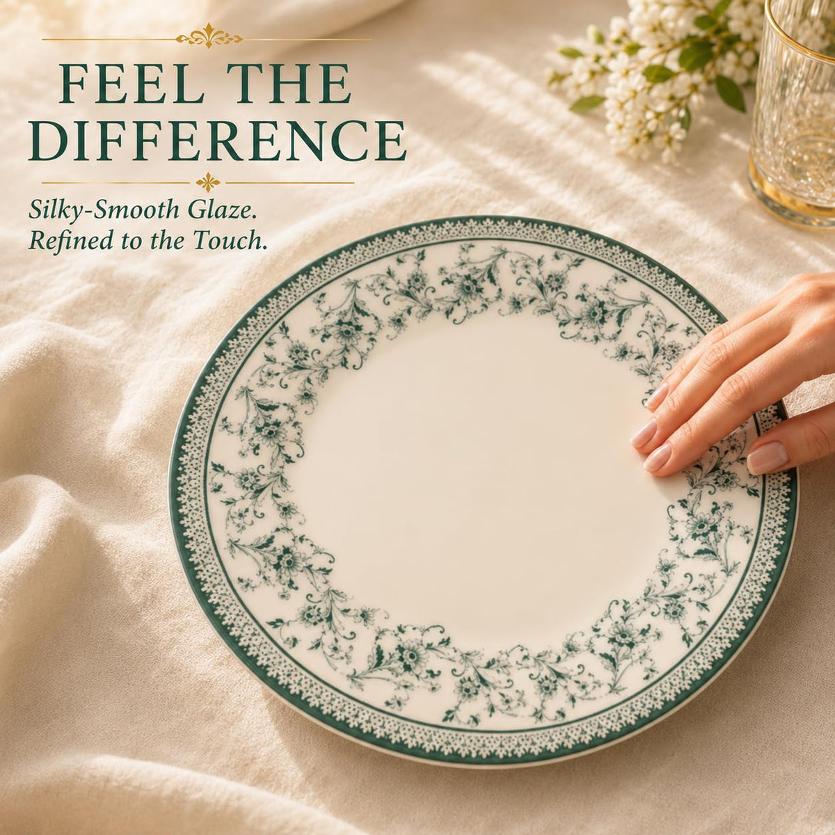 12-Piece Porcelain Dinnerware Set for 4 J73373