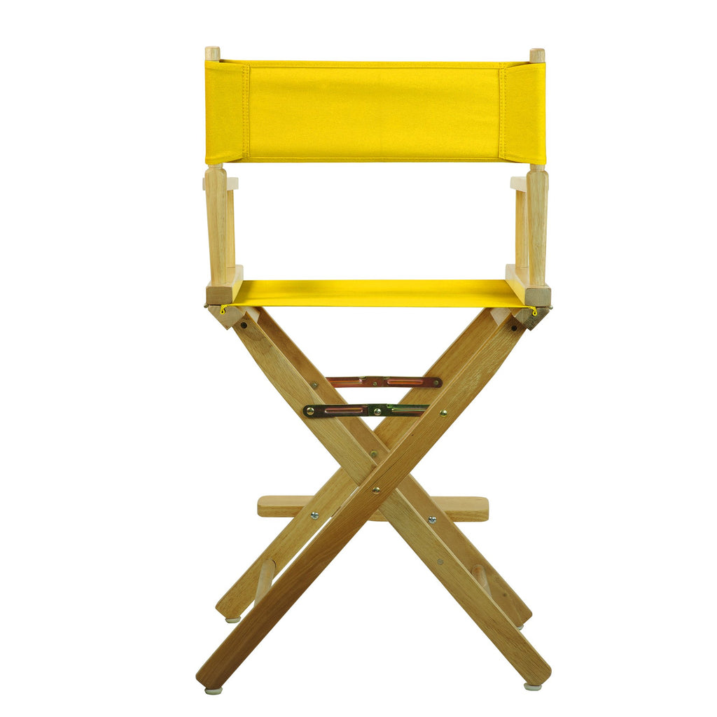 24" Natural Frame-Gold Canvas Director Chair D760