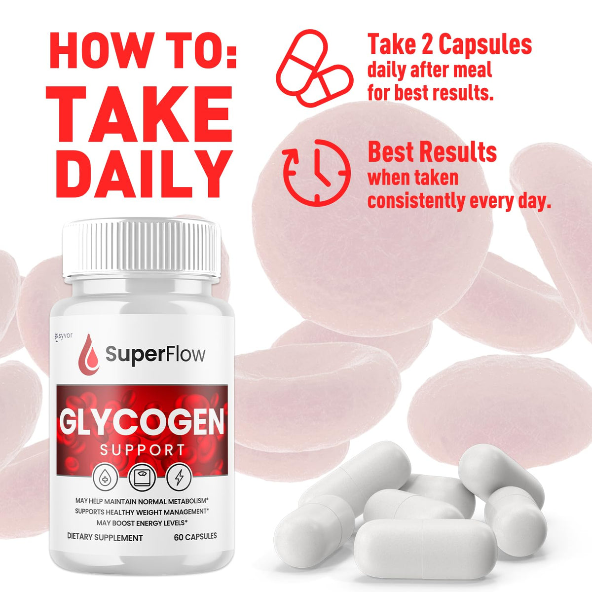 Glycogen Support Supplement Formula 120 Capsules X14520