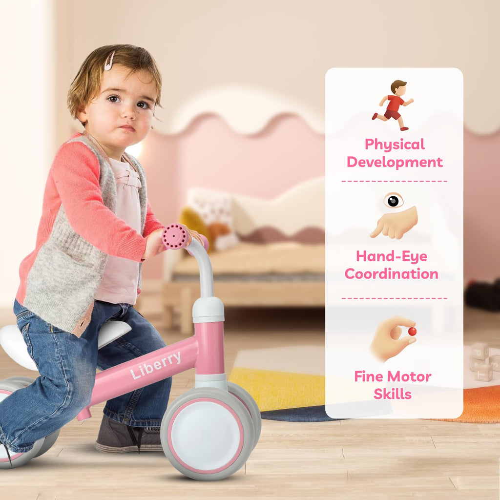Pink Adjustable Baby Balance Bike R4644