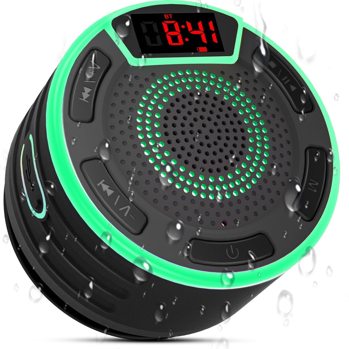 IPX7 Waterproof Portable Bluetooth Speaker with Suction Cup S855