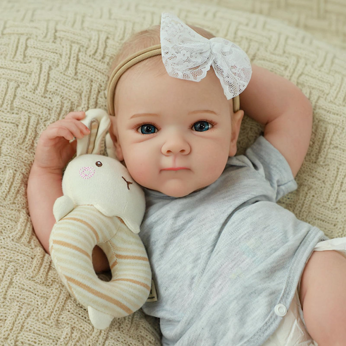 20 Inch Lifelike Full Vinyl Body Girl Baby Dolls Z4653