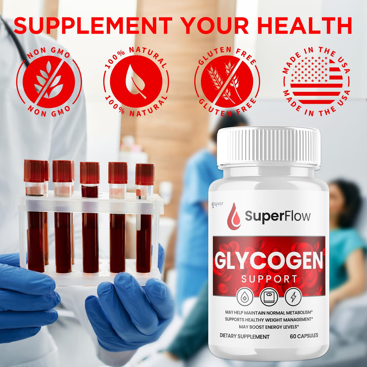 Glycogen Support Supplement Formula 120 Capsules X14520