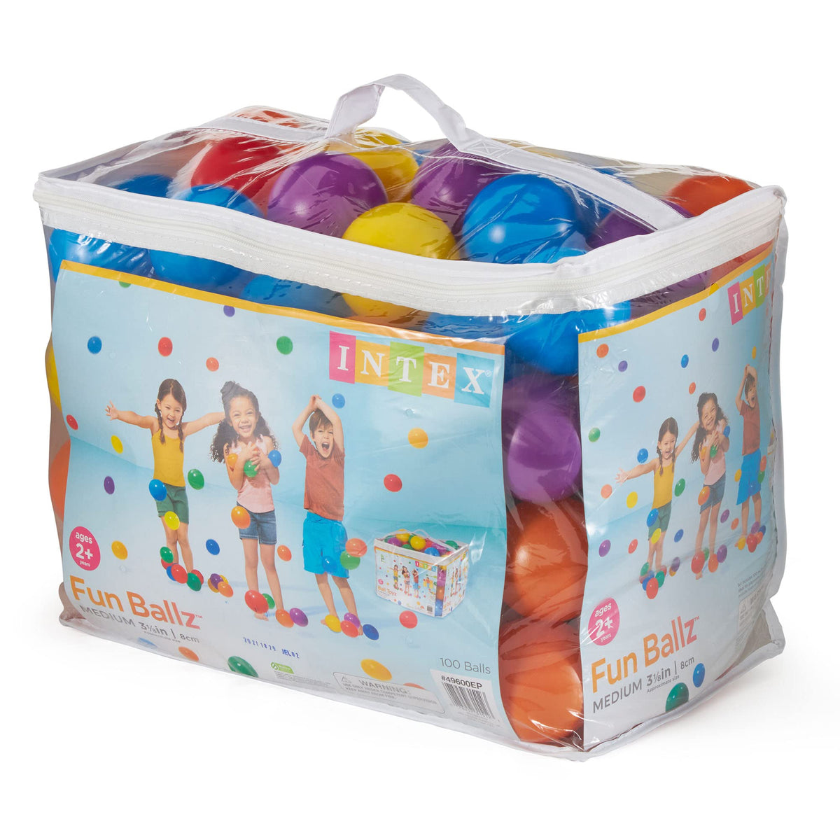 Large Plastic Ballz for Ball Pits, 100-Count F42163