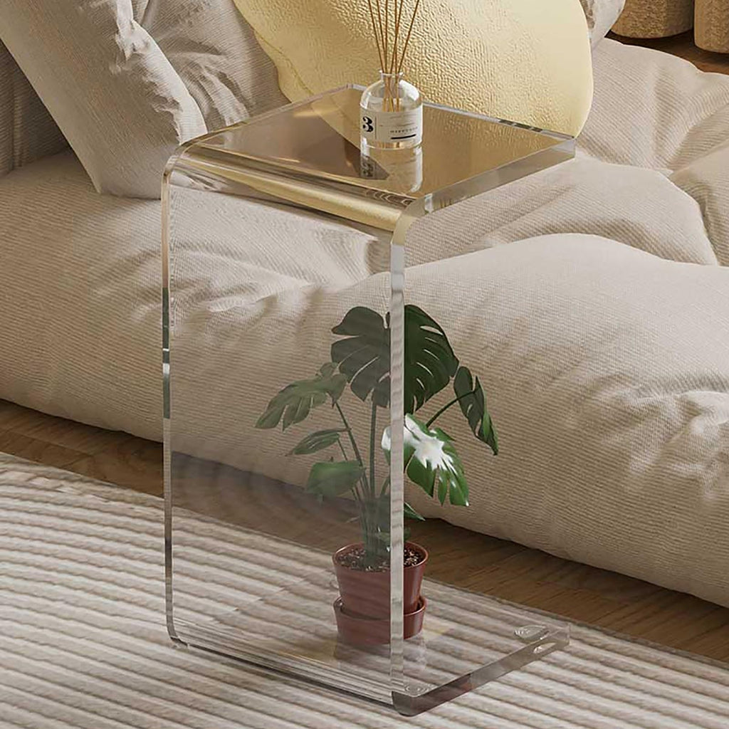 Acrylic U Shaped Side Table 30 x 30 x 55cm R3566