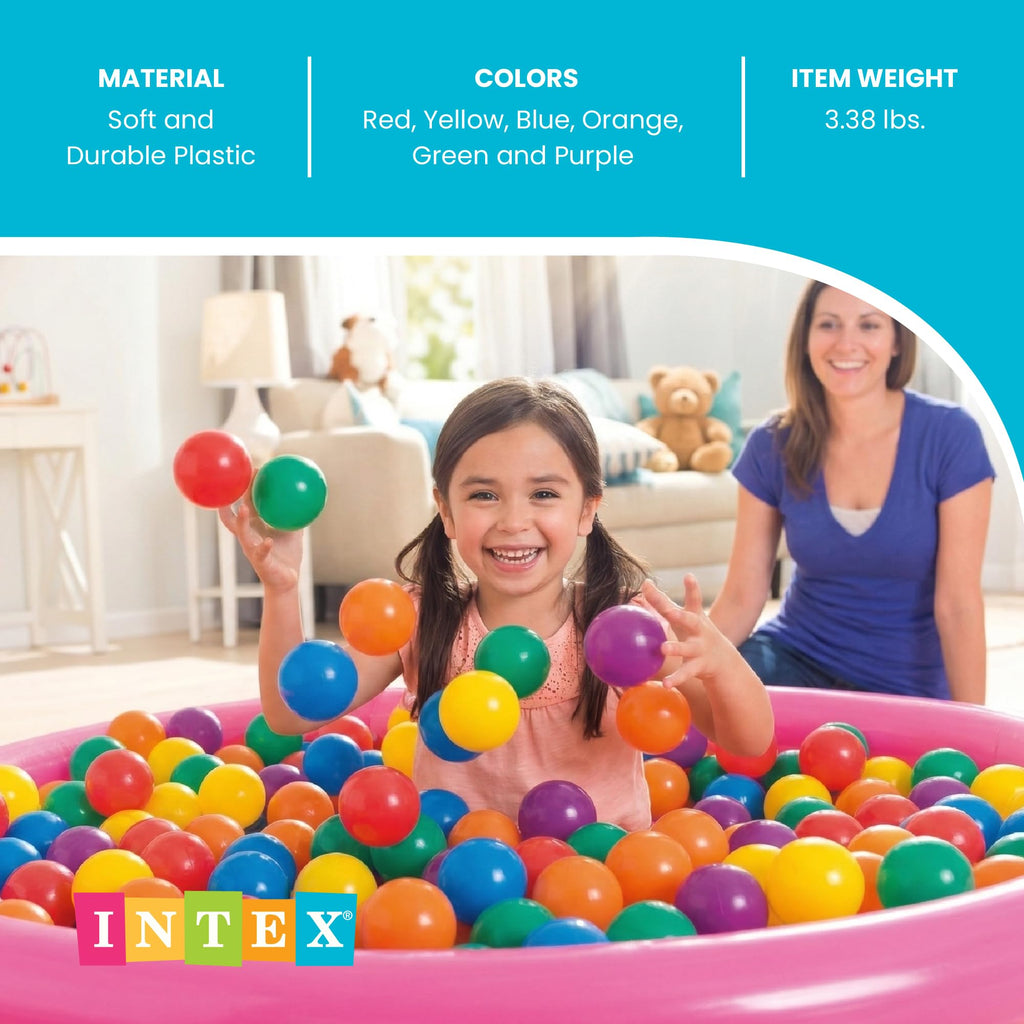 Large Plastic Ballz for Ball Pits, 100-Count F42163
