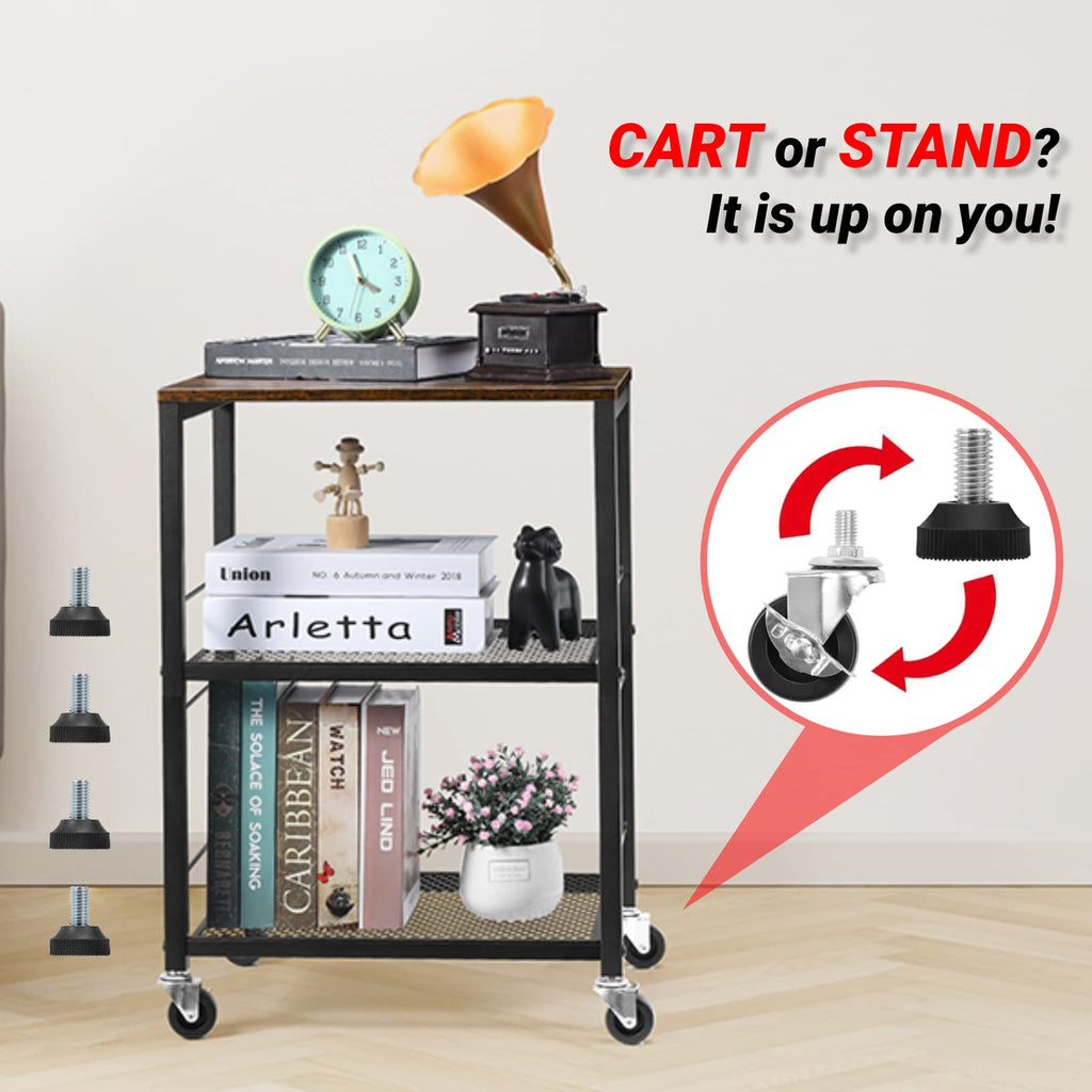 3-Tier Rolling Cart V31355