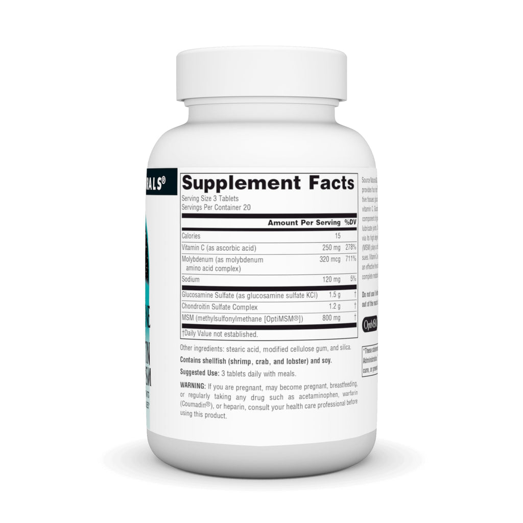 Glucosamine Chondroitin Complex with MSM, 60 Tablets O7568