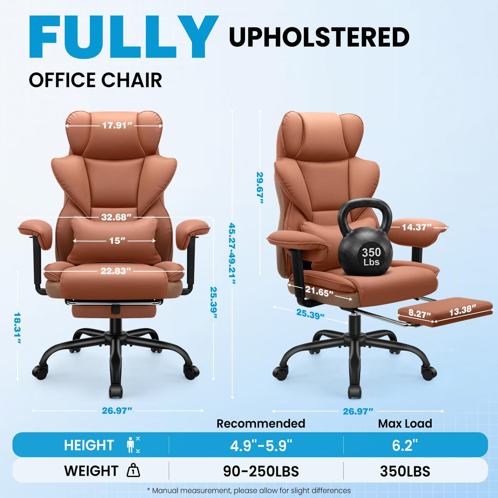 Office Chair with Pocket Spring Cushion I40660