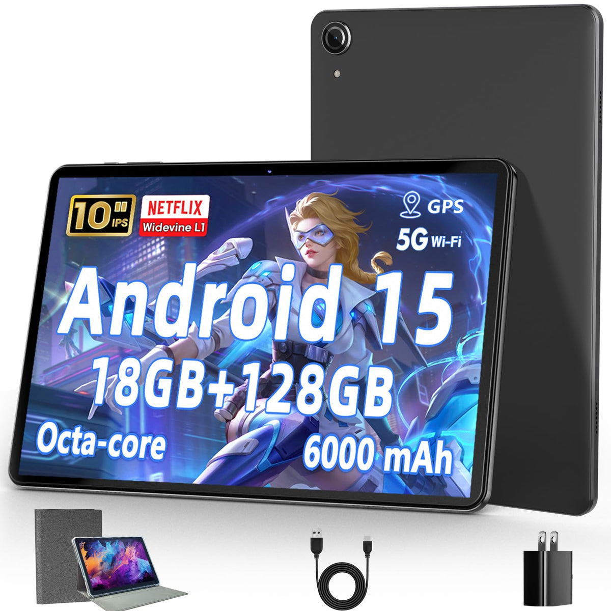 10 Inch Android Tablet with 18GB RAM 128GB ROM U995