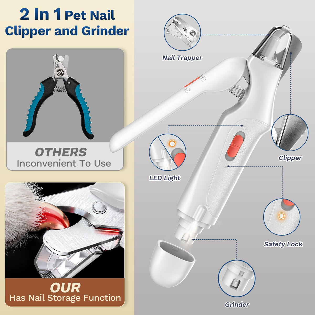 2-in-1 Dog & Cat Nail Clippers and Grinder P269771