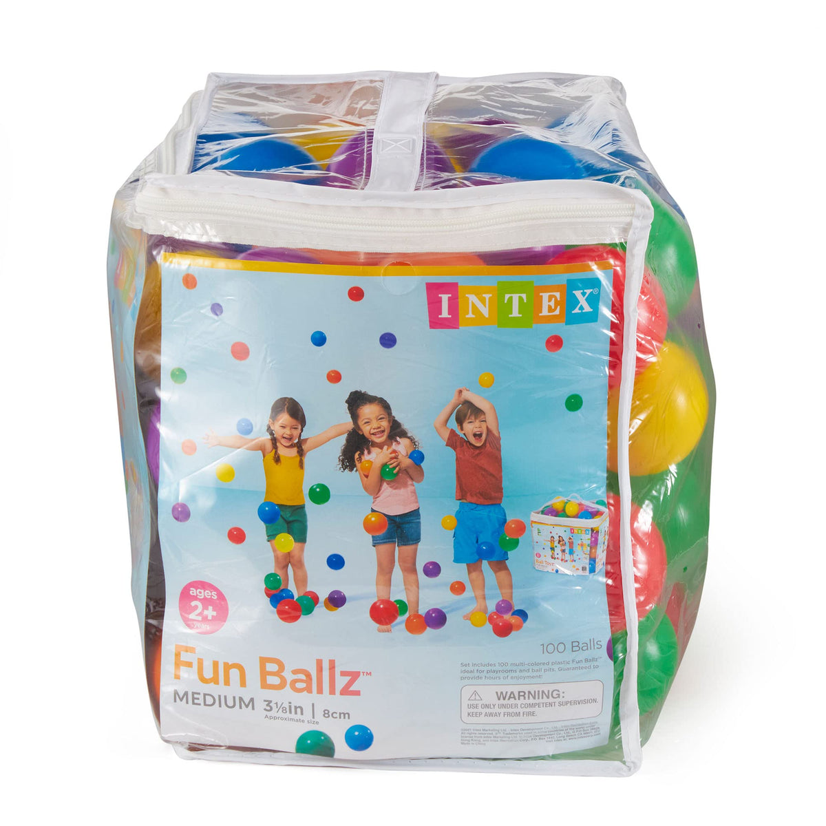 Large Plastic Ballz for Ball Pits, 100-Count F42163