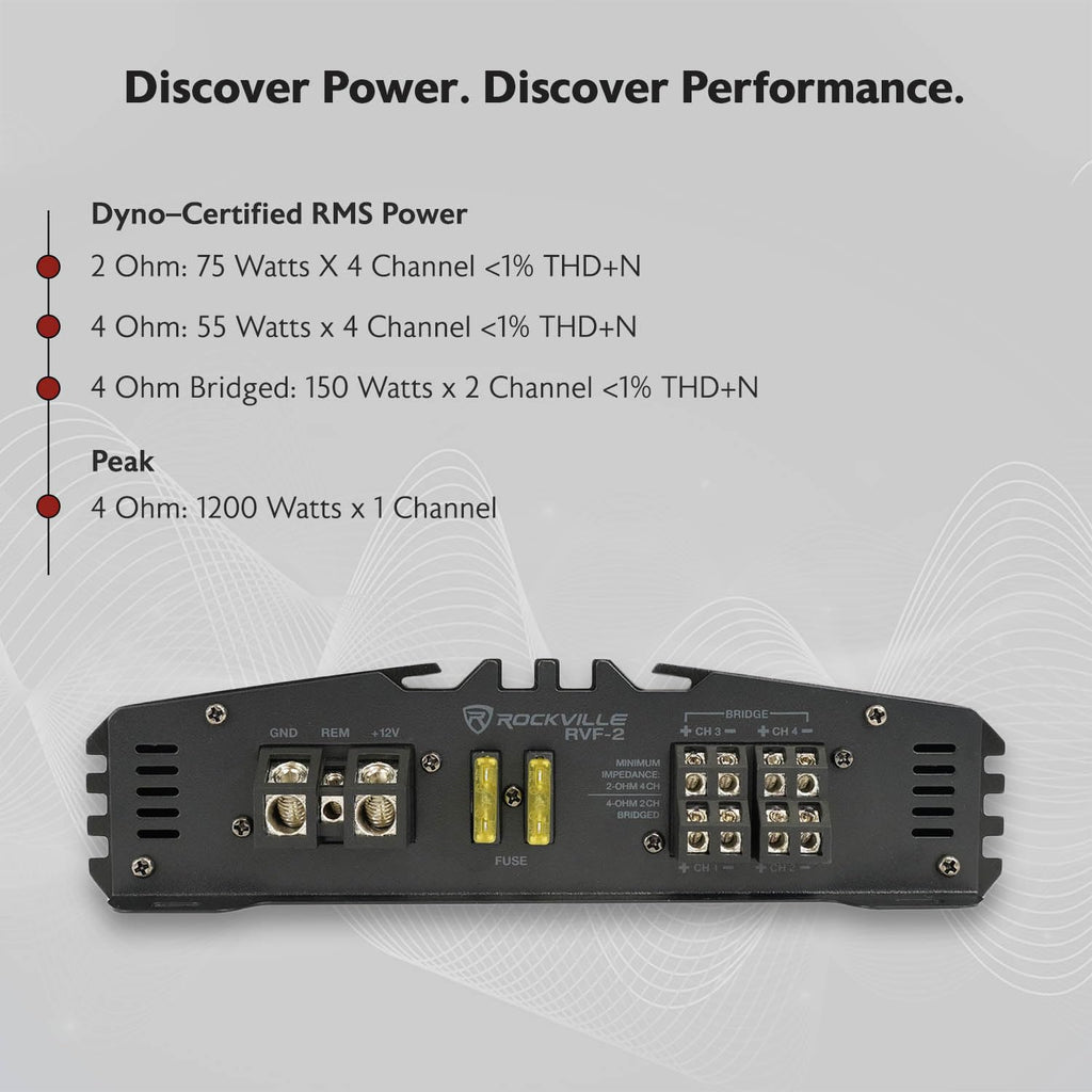 4 Channel Car Stereo Amplifier F5167