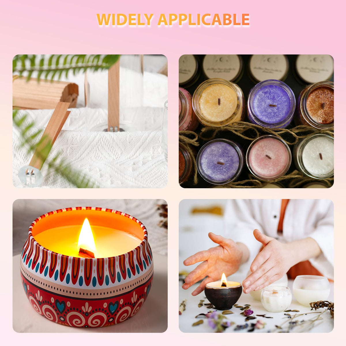Cherry Wood Candle Wicks 100 PCS C850730