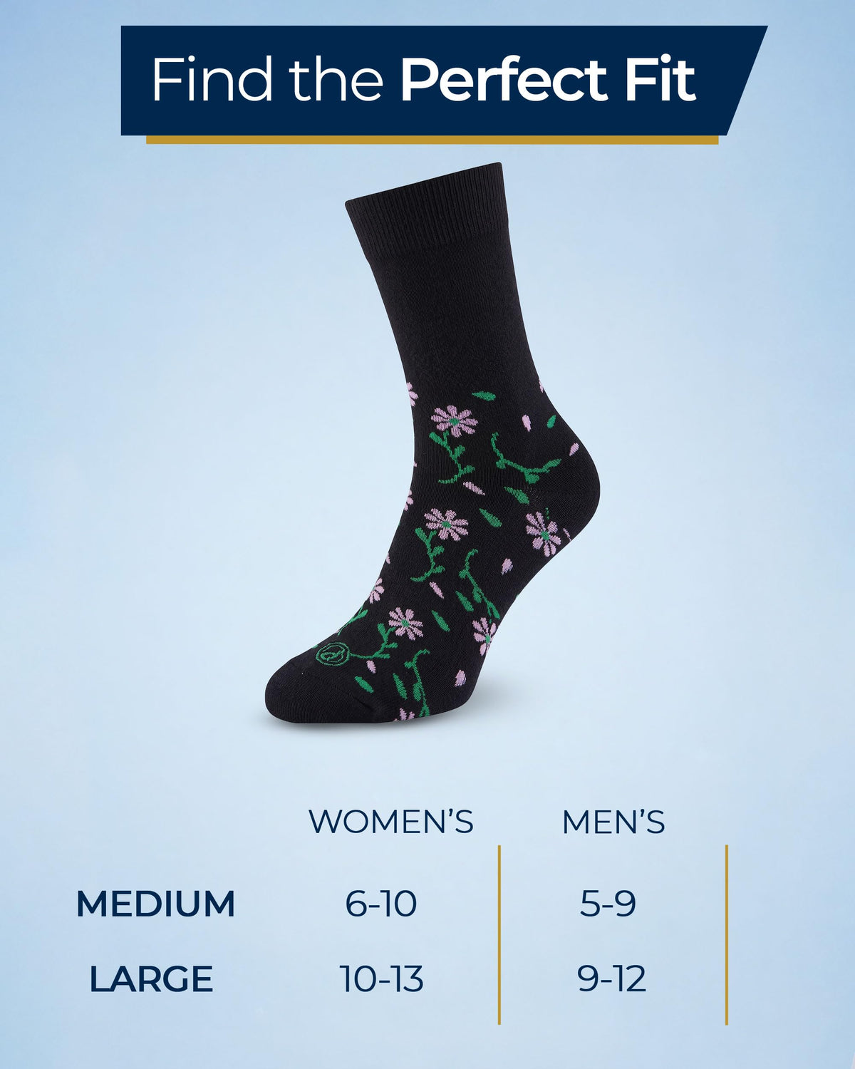 Bamboo Viscose Diabetic Socks 6 Pairs A7279