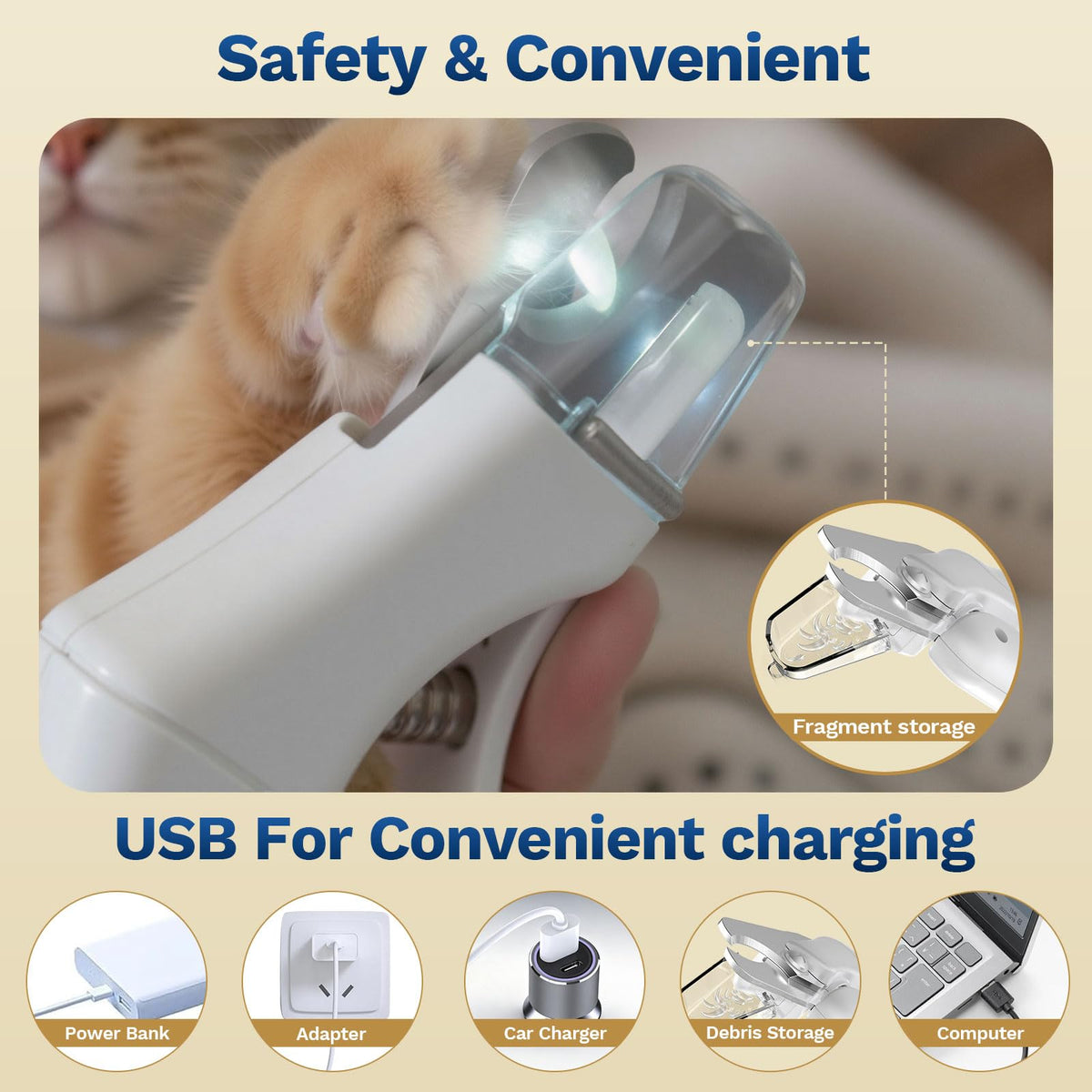2-in-1 Dog & Cat Nail Clippers and Grinder P269771