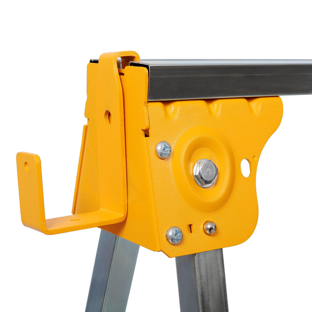 2-Pack Adjustable Height Folding Steel Sawhorse Z1961