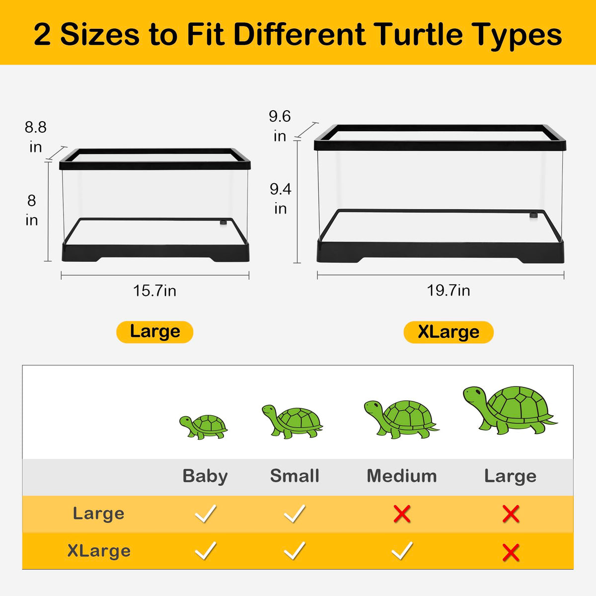 Turtle Tank Kit with Heat Lamp, Filter, UVB Lamp, Plants, Basking Platform M7523