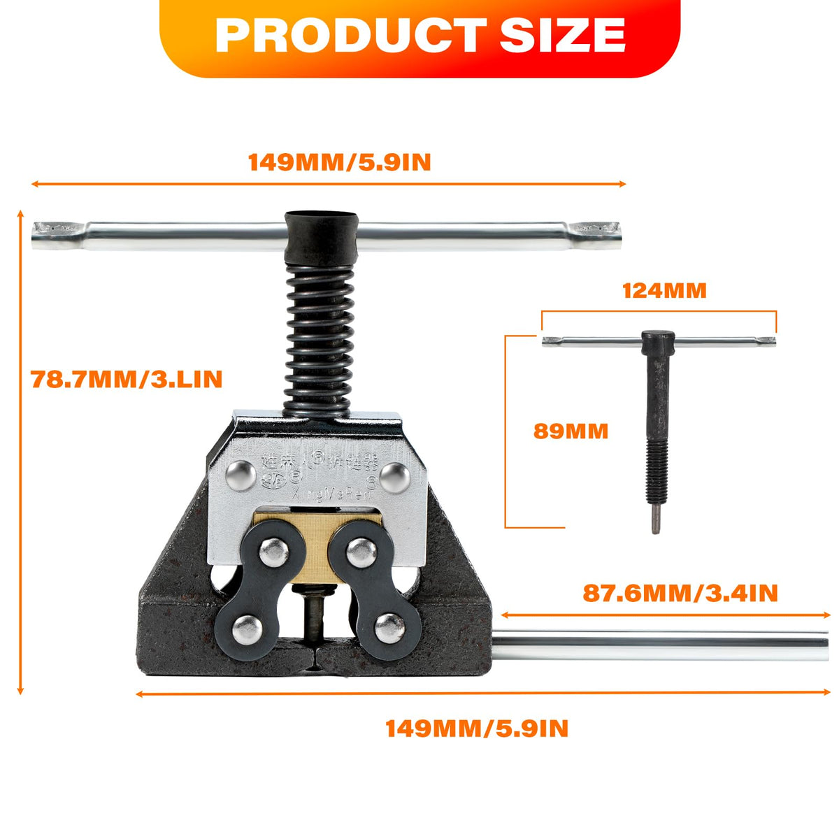 Roller Chain Detacher Tool for 420 428 520 525 530 630 Chain V588822