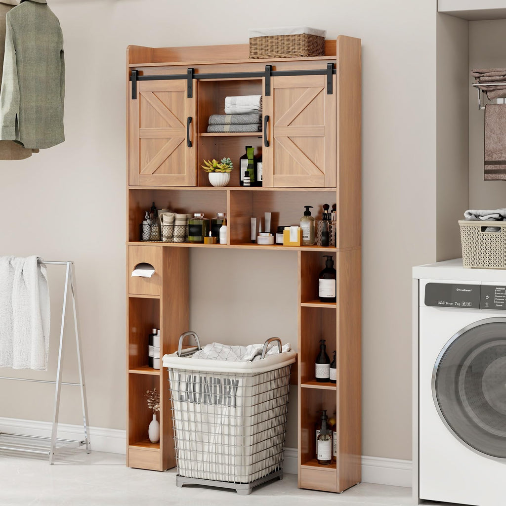 Over The Toilet Cabinet with Sliding Doors A42874