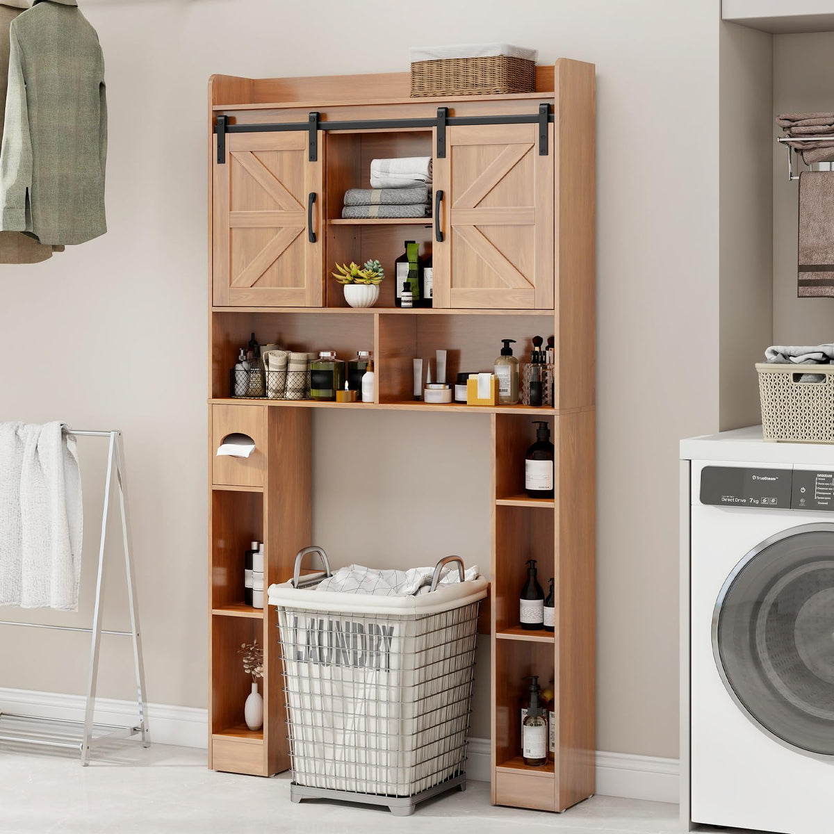 Over The Toilet Cabinet with Sliding Doors A42874