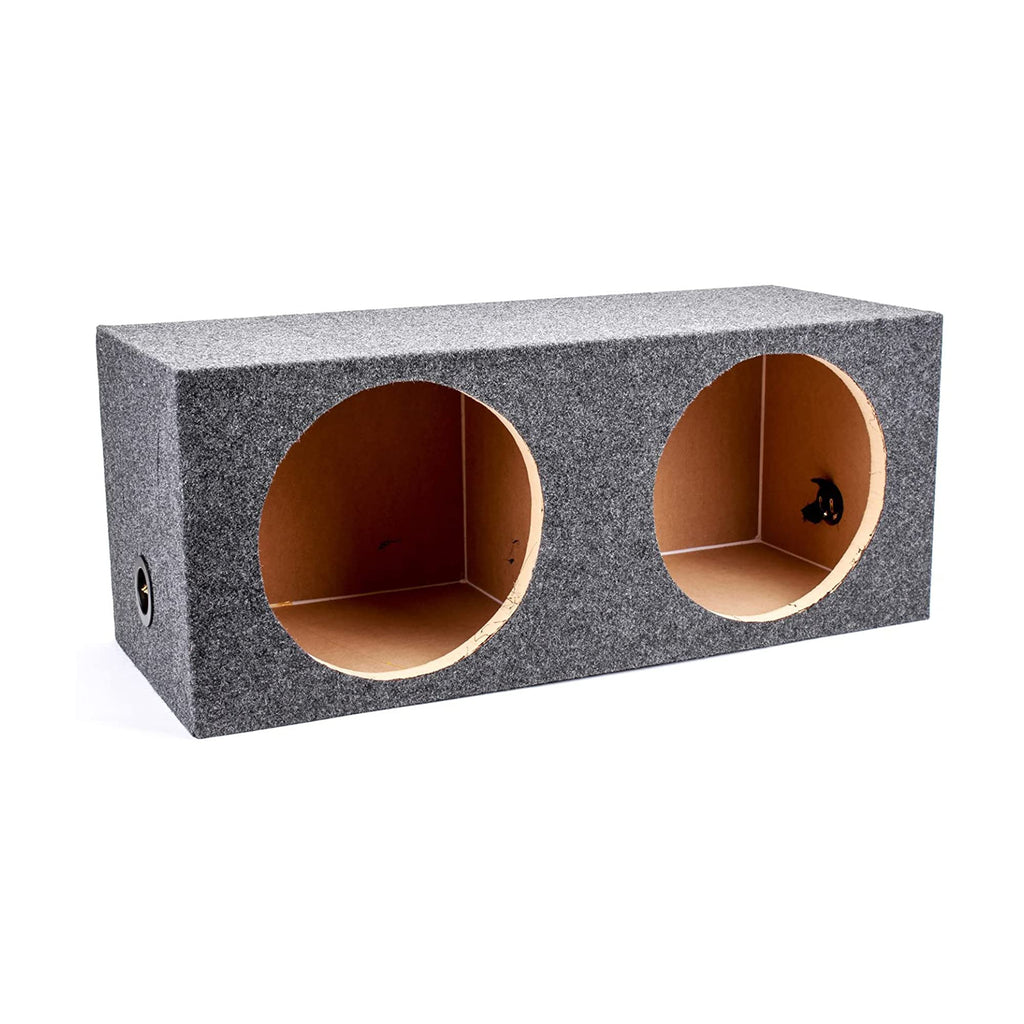 Charcoal Dual 12" Sealed Car Audio Subwoofer Box D416589