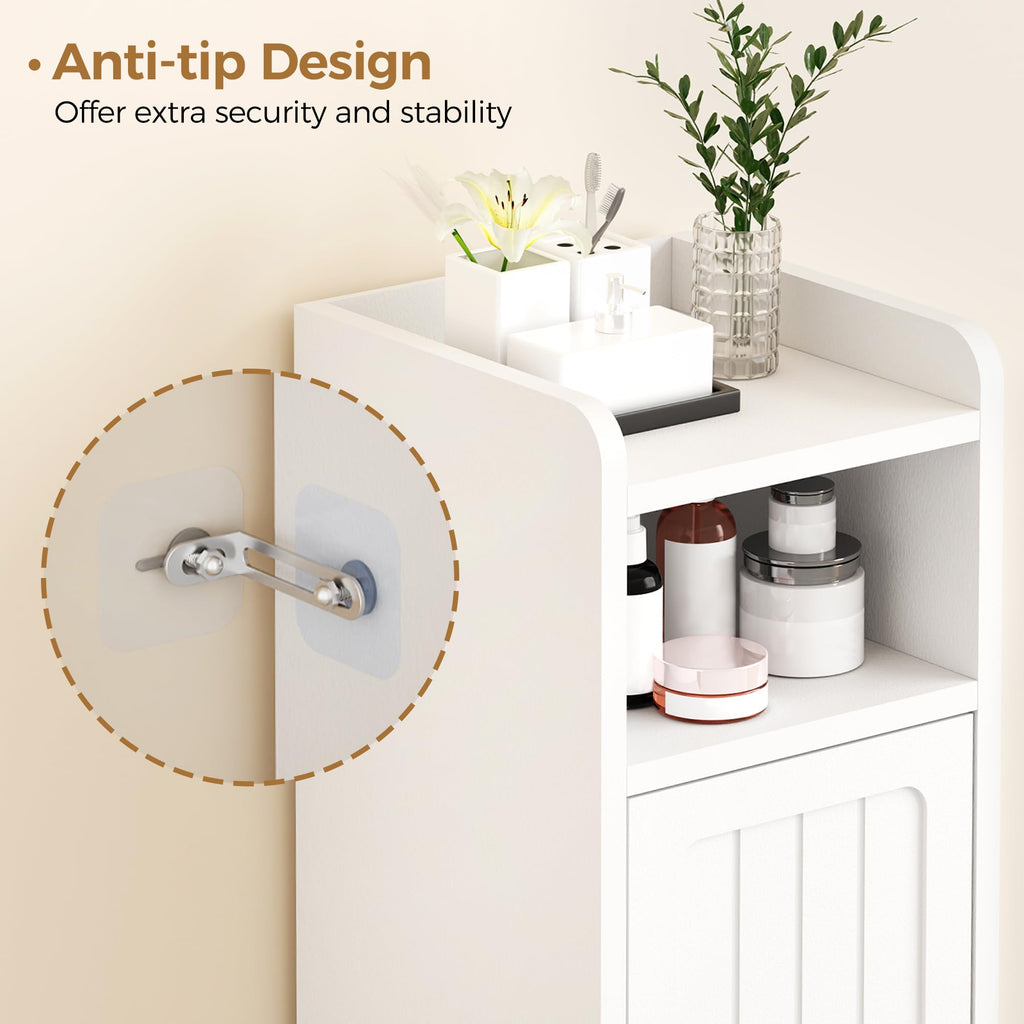 Small 2 Doors Narrow Bathroom Storage Cabinet N3121