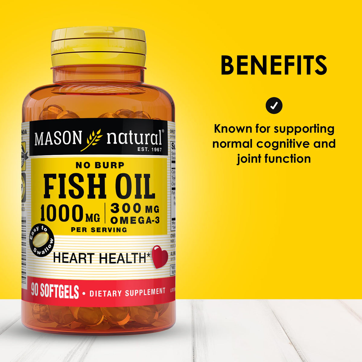 Omega 3 Fish Oil 1000mg 90 Softgels Z36522