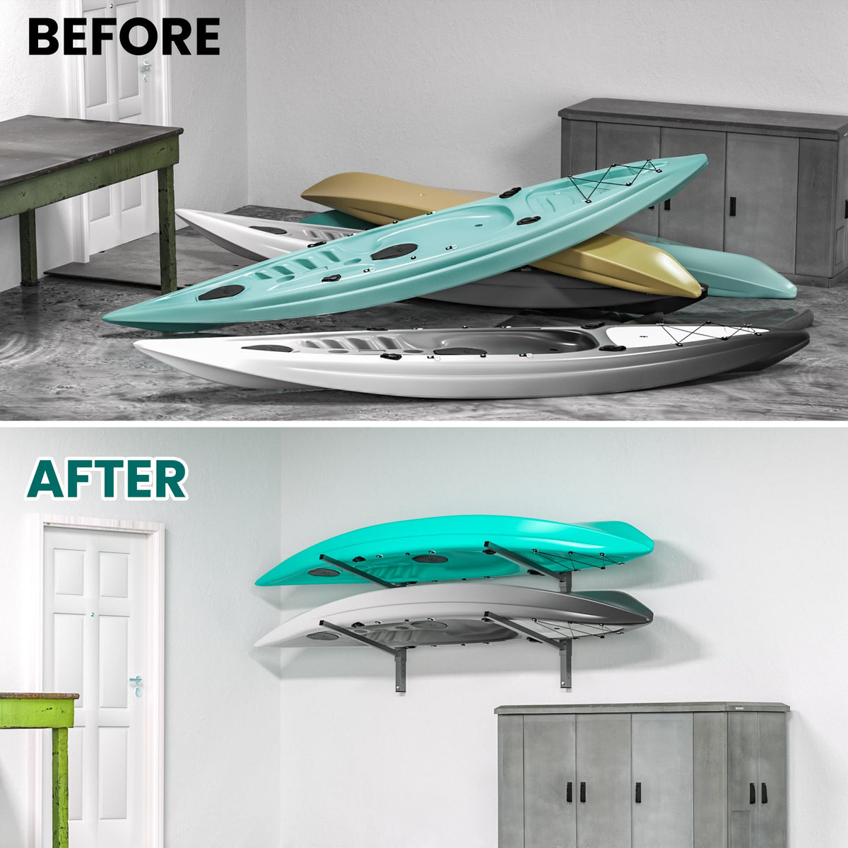 Wall Mounted Kayak Storage Rack X47412