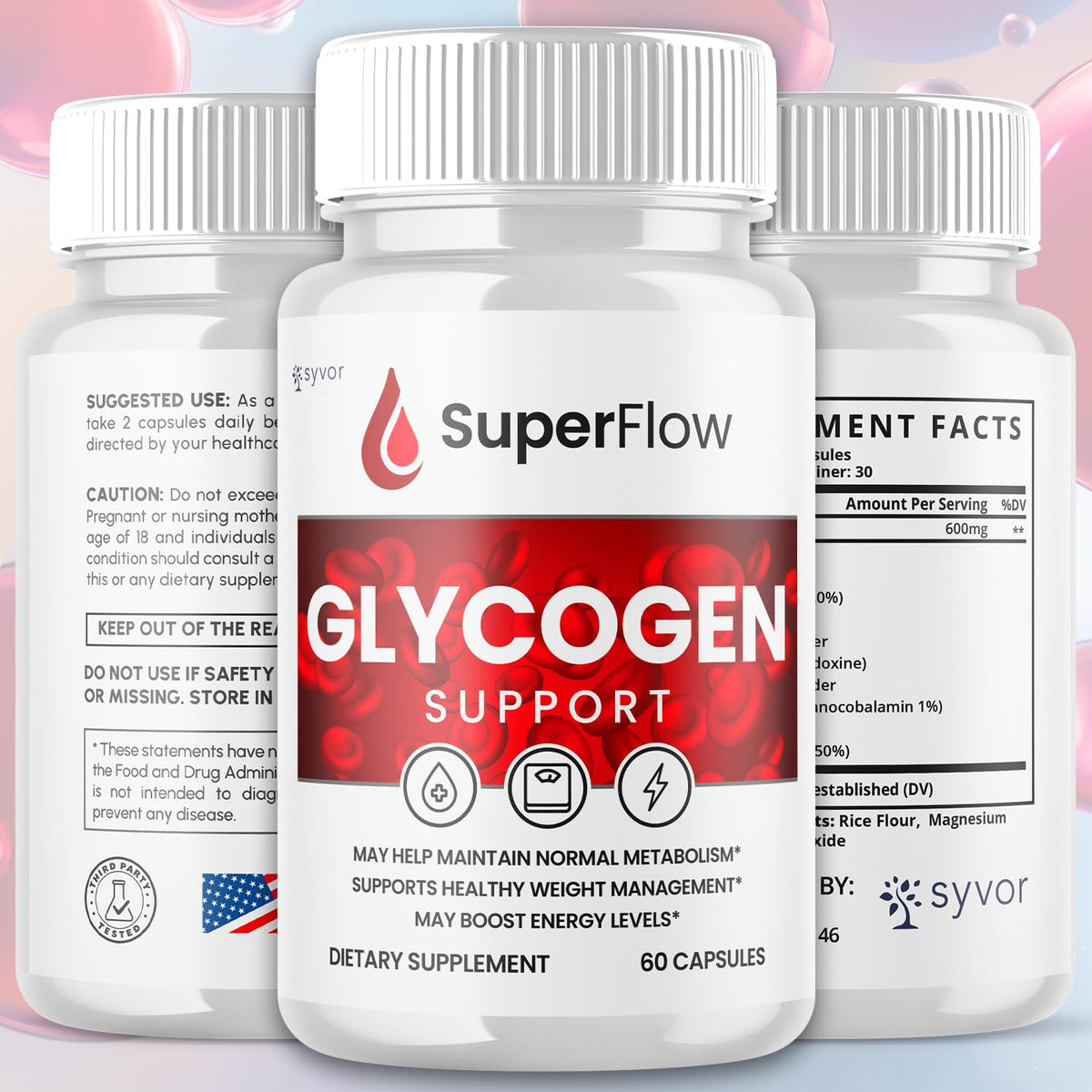 Glycogen Support Supplement Formula 120 Capsules X14520