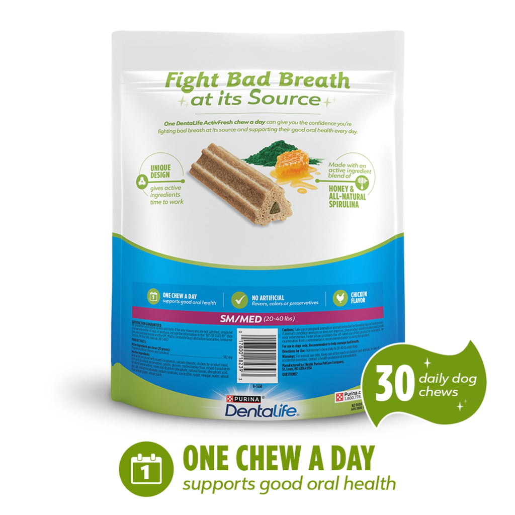 Chicken Flavor Dental Chews for Adult Dogs 30 ct. A863