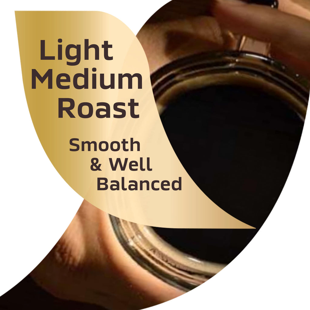 Decaf Light Medium Roast Instant Coffee 7 Ounce Glass Jar Pack of 3 O5209