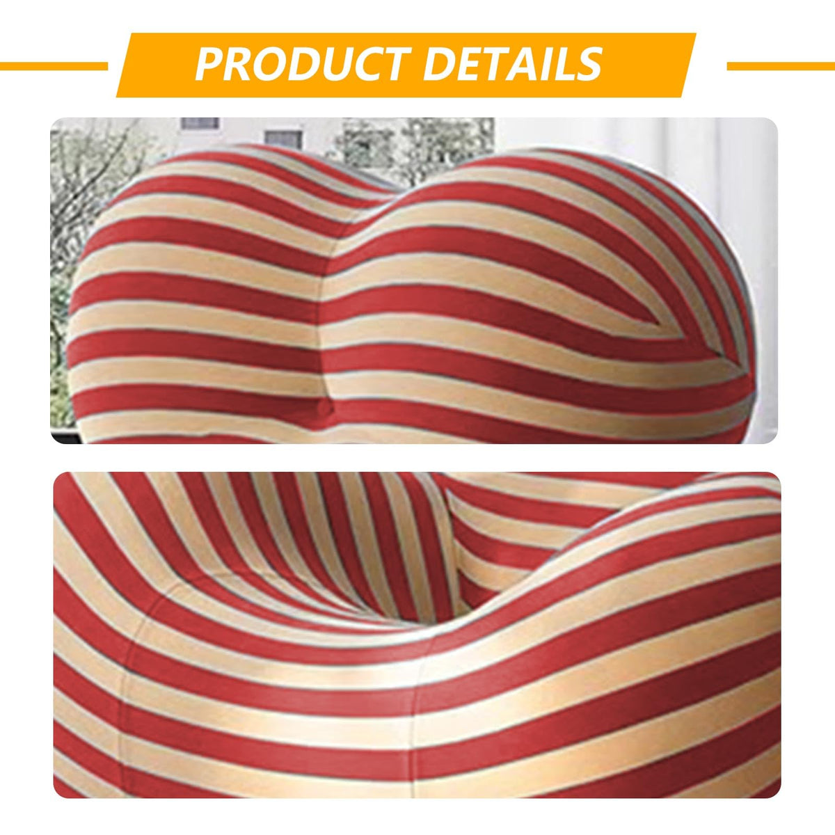 Memory Foam Bean Bag Chair with Filler Included D898