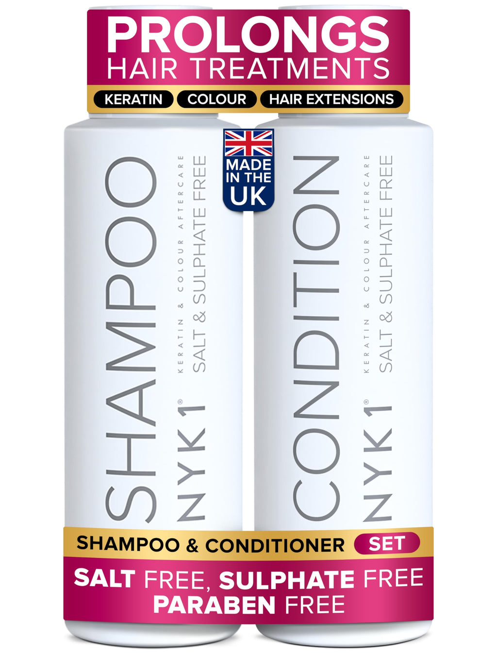 Sulfate-Free Shampoo and Conditioner Set 2 x 16.9 Fl Oz P66018