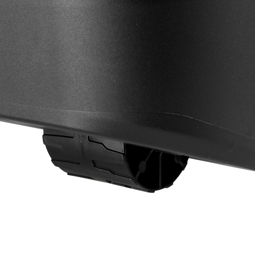 Black 22 Gallon Wheeled Plastic Storage Trunk C307