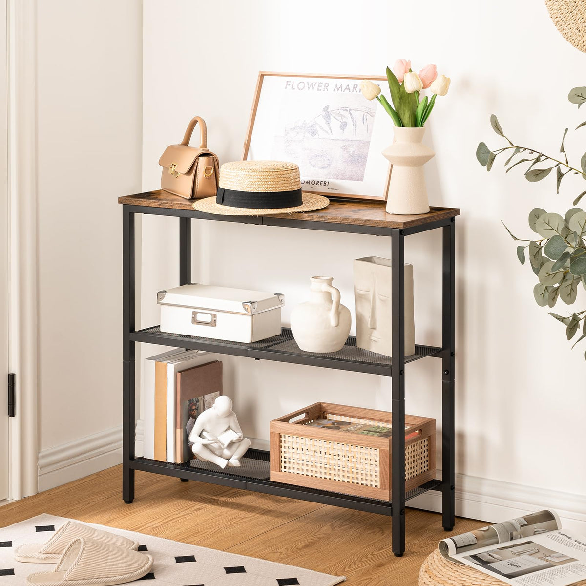 29.5" Narrow 3-Tier Console Table J685327