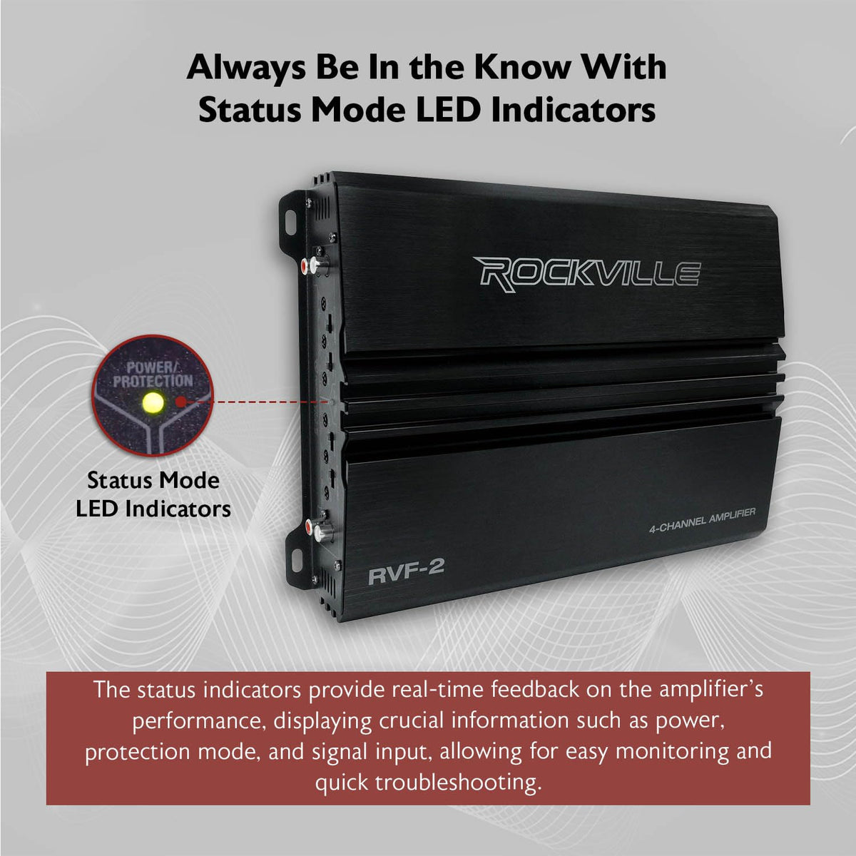 4 Channel Car Stereo Amplifier F5167