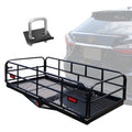 Heavy Duty Folding Hitch Mount Cargo Carrier 60" x 24" x 14.4" I908