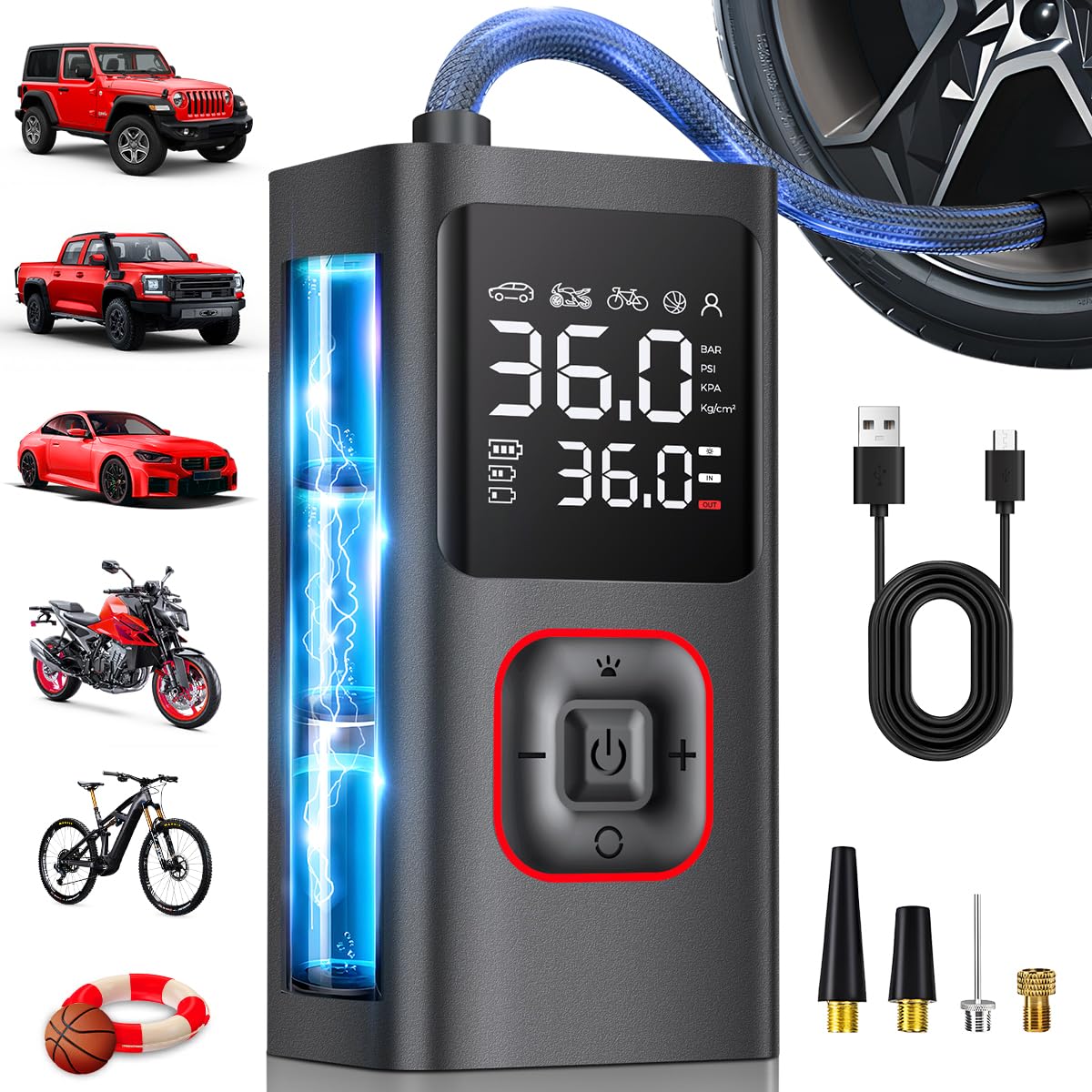 Cordless Portable Air Compressor 150PSI Tire Inflator N6511