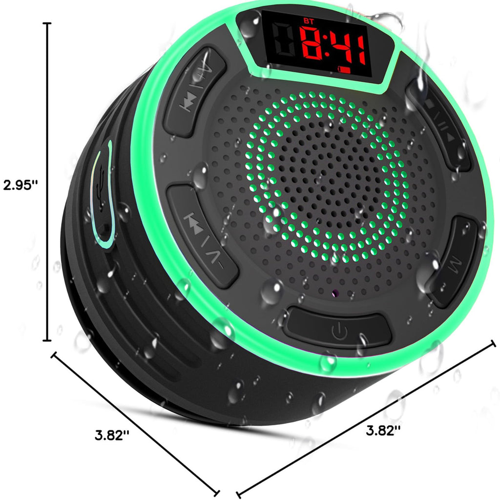 IPX7 Waterproof Portable Bluetooth Speaker with Suction Cup S855